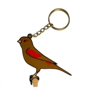 Llavero Canario Bruno Pastel Rojo Mosaico Hembra